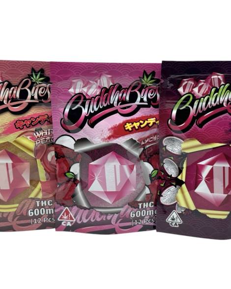 Buddha Bites By BuddhaBrosLA – Premium THC Edibles (600MG, 12 pc)