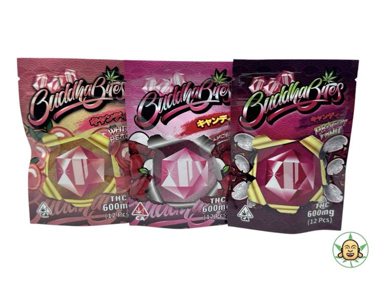 Buddha Bites By BuddhaBrosLA – Premium THC Edibles (600MG, 12 pc)